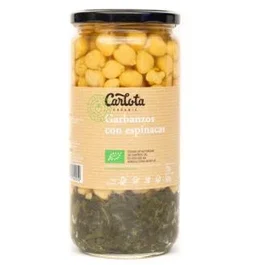 CARLOTA ORGANIC Pois chiches aux épinards 720g Écologique