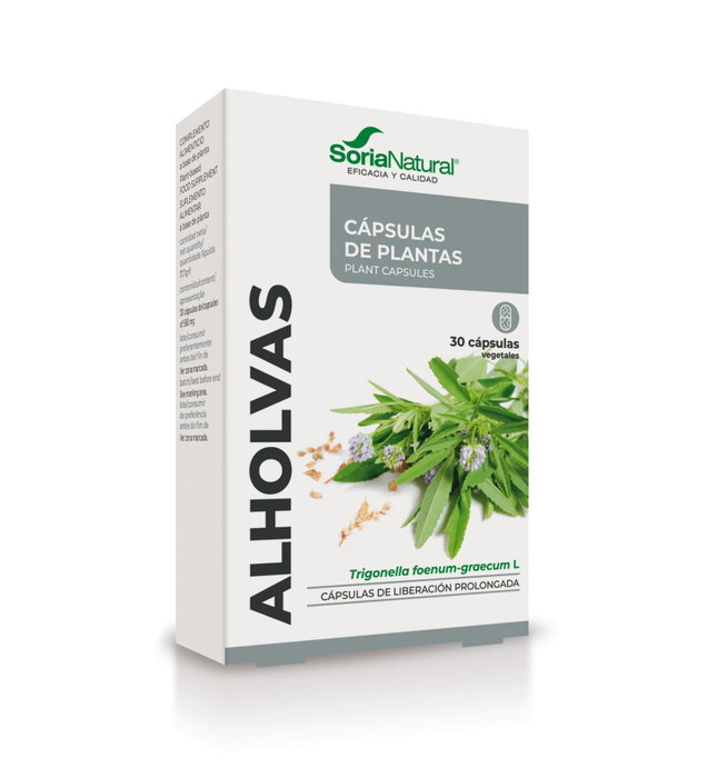SORIA NATURAL Fenugrec (Alholvas) Capsules à Libération Prolongée SORIA NATURAL Fenugrec (Alholvas) Capsules à Libération Prolongée
