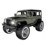 TACHAN - Voiture RC Land Rover Defender 1:14, Crawler tout-terrain rouge et noir avec suspension indépendante, son et lumière, radio 2.4GHz (Français)
