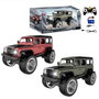 TACHAN - Voiture RC Land Rover Defender 1:14, Crawler tout-terrain rouge et noir avec suspension indépendante, son et lumière, radio 2.4GHz (Français)