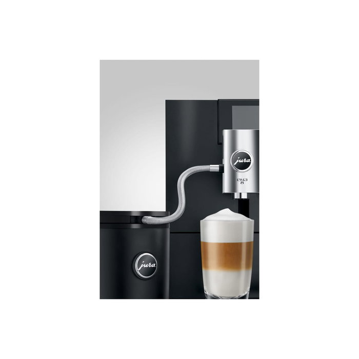 Jura HP1 Tuyau à lait compatible C9 en silicone avec gaine inox - 23 cm - Blanc