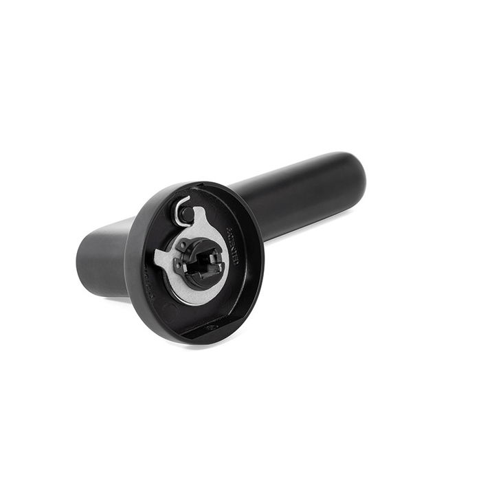 SYSTEM Rosace Zamak Ellipse Ø52 Noir Mat et Chrome Mate SYSTEM Rosace Zamak Ellipse Ø52 Noir Mat et Chrome Mate