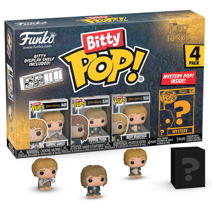 FUNKO Bitty Pop! Le Seigneur des Anneaux - Pack de 4 figurines avec Samwise FUNKO Bitty Pop! Le Seigneur des Anneaux - Pack de 4 figurines avec Samwise