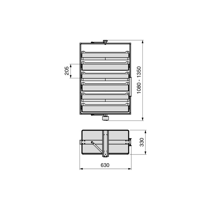 Emuca Rangement de chaussures pivotant Quartz Titane Emuca Rangement de chaussures pivotant Quartz Titane