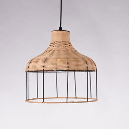 Quetzaltenango Lampe À Suspension en Rotin