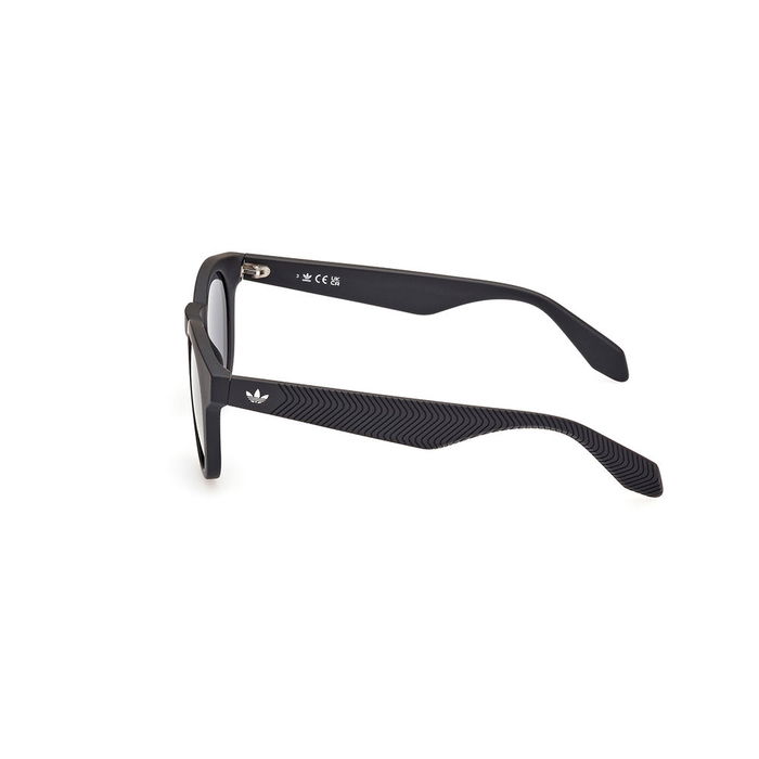 Adidas Sport Lunettes de soleil OR0106 02A Rondes Unisexe Noir Monture Mate Verre Gris 48mm