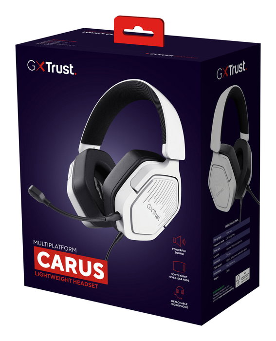 Casques avec Micro Gaming Trust GXT492W Carus Blanc Casques avec Micro Gaming Trust GXT492W Carus Blanc