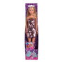 STEFFI Poupée Steffi Love Swap à Paillettes 29cm - Robe moderne qui change de couleur au toucher - Langues: Anglais, Français, Allemand, Italien, Portugais, Espagnol - Dès 3 ans
