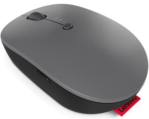 Lenovo Go - Souris Sans Fil Multi-Appareils USB-C, 2400 dpi, Bluetooth 5.0/2.4 GHz, Charge Rapide Qi