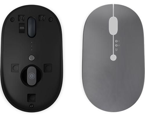 Lenovo Go - Souris Sans Fil Multi-Appareils USB-C, 2400 dpi, Bluetooth 5.0/2.4 GHz, Charge Rapide Qi