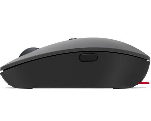 Lenovo Go - Souris Sans Fil Multi-Appareils USB-C, 2400 dpi, Bluetooth 5.0/2.4 GHz, Charge Rapide Qi