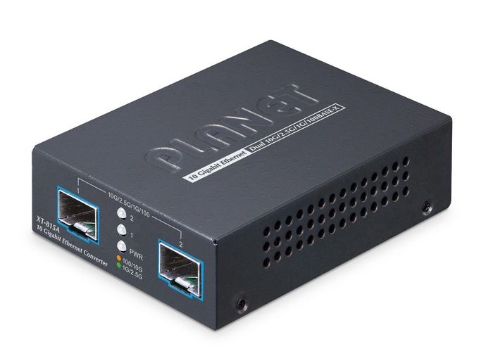 Planet XT-815A Convertisseur de média 2 ports 10G/2.5G/1G/100BASE-X SFP+ Planet XT-815A Convertisseur de média 2 ports 10G/2.5G/1G/100BASE-X SFP+