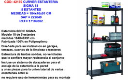 CURVER Kit étagère SIGMA 18
