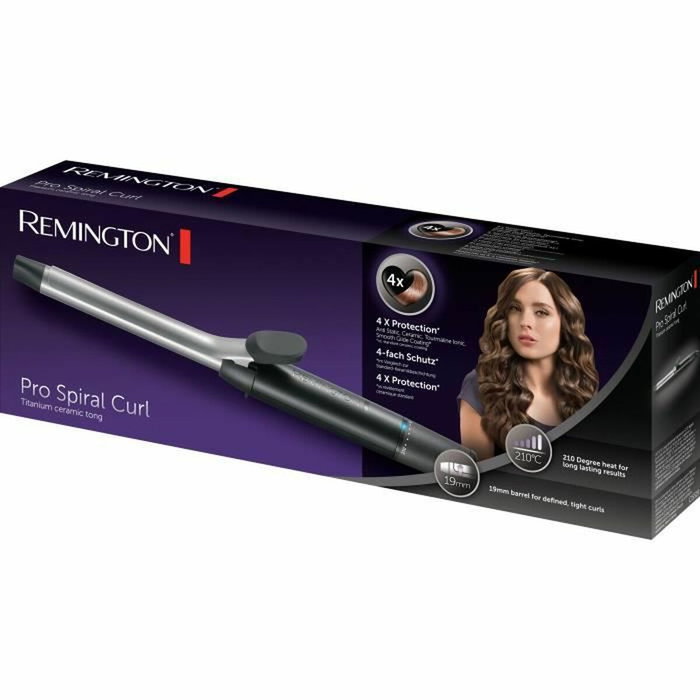 Remington CI 5519 Pro Spiral Curl - Fer à boucler 19 mm Noir/Argent