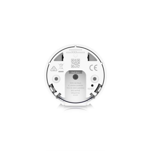 Ubiquiti U6 Mesh - Point d'accès WiFi 6 intérieur/extérieur 4x4, PoE, Ethernet/Bluetooth, débit jusqu'à 5,3 Gbps, 160 MHz, IPX5, pour réseau maillé