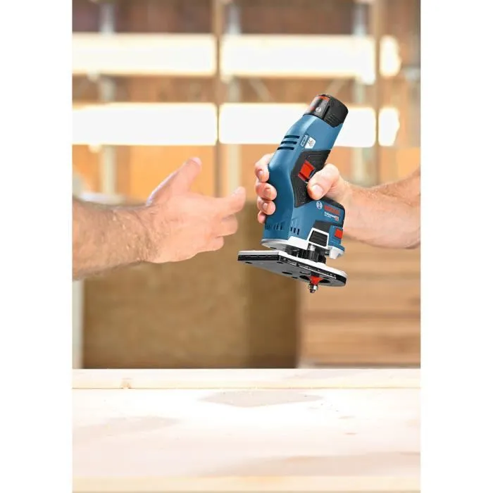 Bosch Professional GKF 12V-8 Affleureuse sans fil sans batterie, moteur EC, 13000 tr/min, 06016B0002, pour bois et plastique