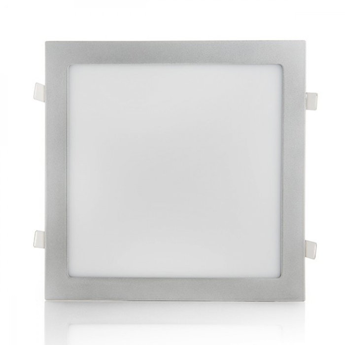 Panneau LED Carré Argenté 25W 2500 lm 6000K Blanc Froid Panneau LED Carré Argenté 25W 2500 lm 6000K Blanc Froid