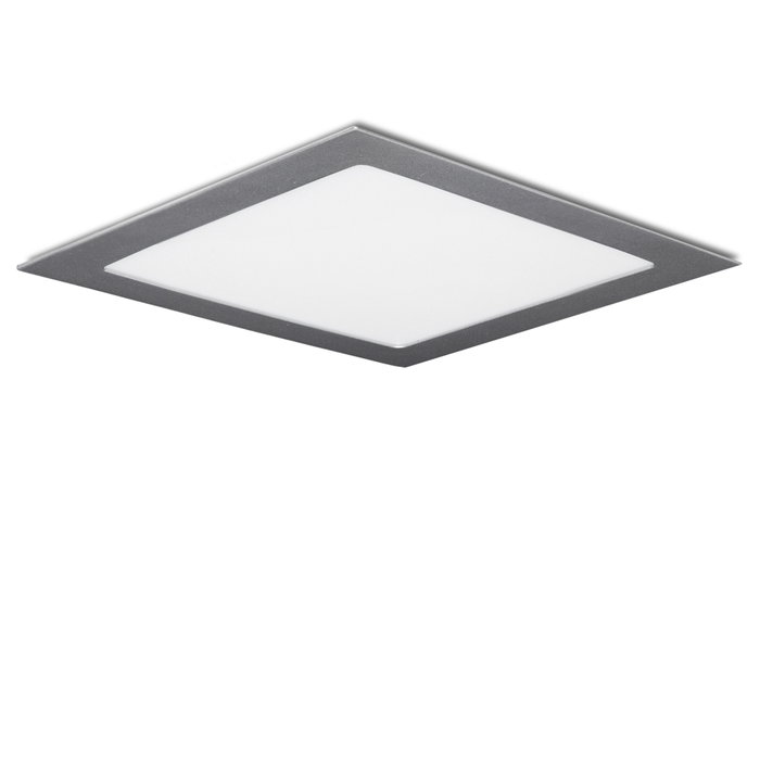 Panneau LED Carré Argenté 25W 2500 lm 6000K Blanc Froid Panneau LED Carré Argenté 25W 2500 lm 6000K Blanc Froid