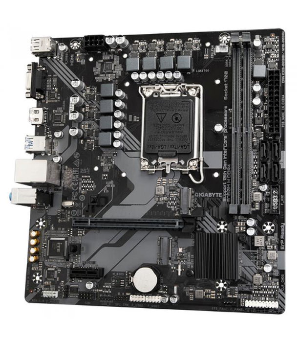 Gigabyte B760 M H 1700 Carte mère micro ATX Socket LGA 1700 DDR4 64 Go HDMI DisplayPort USB 3.2 Gigabyte B760 M H 1700 Carte mère micro ATX Socket LGA 1700 DDR4 64 Go HDMI DisplayPort USB 3.2