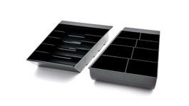 apg Cash Drawer ECD330B Insert Lay Flat 8 pièces et 5 billets inclinés