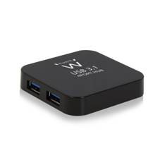 Ewent EW1134 Hub USB 3.1 4 Ports SuperSpeed avec Adaptateur Secteur