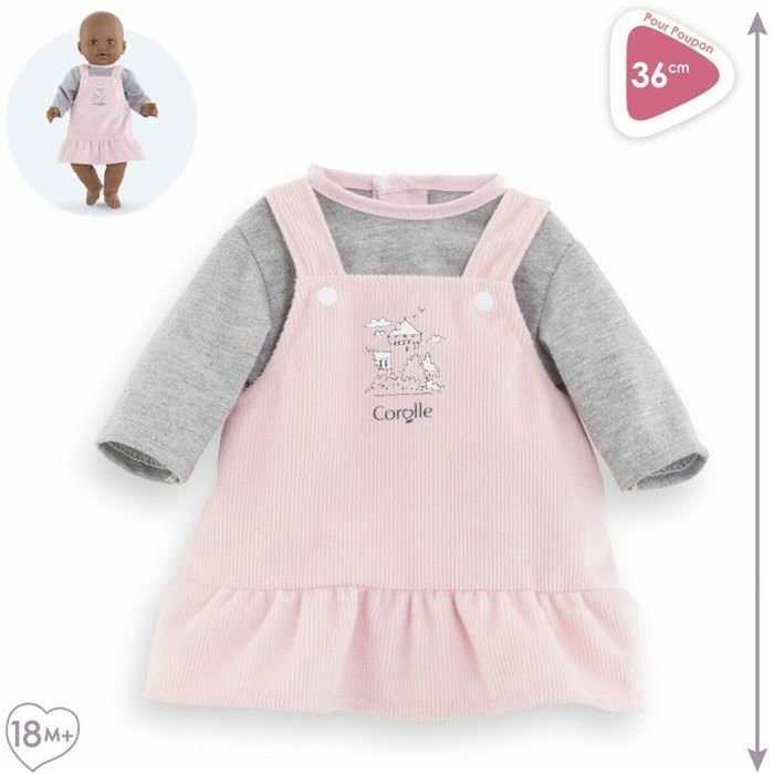 Corolle Robe et T-Shirt Bords de Loire pour Poupon 36cm
