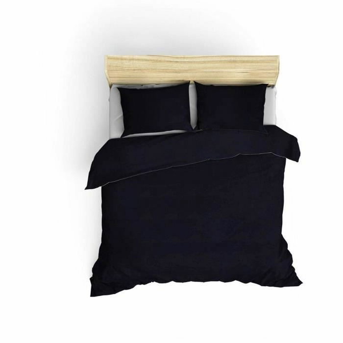 Forme Parure de lit Satin King Bleu foncé