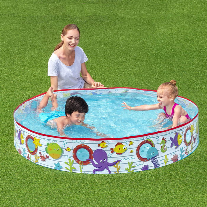 Bestway Piscine Rigide Enfant PVC Poissons 152x25 cm +2 Ans Jardin 55029 Bestway Piscine Rigide Enfant PVC Poissons 152x25 cm +2 Ans Jardin 55029
