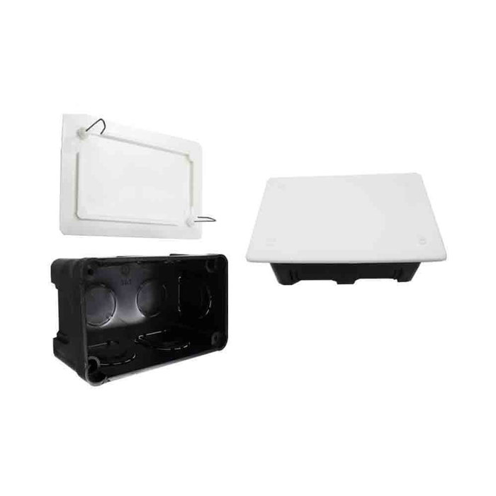Solera Boîte rectangulaire 100x50mm PVC avec griffe métallique Noir/Blanc 561 Solera Boîte rectangulaire 100x50mm PVC avec griffe métallique Noir/Blanc 561