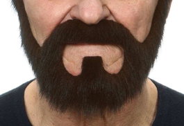 My Other Me Fausse barbe et moustache Noir Taille unique