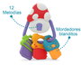KioKids Jouet Clés Musical Mordeur Sonajero Bébé en Forme de Champignon avec 12 Mélodies, Coloré, pour Enfants de +3 Mois