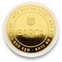 MOCILAB - Monnaie Commémorative FC Barcelone Barça en Alliage Zamak Doré avec Gravure Relief - Collection Sans Valeur Faciale dans Capsule Acrylique