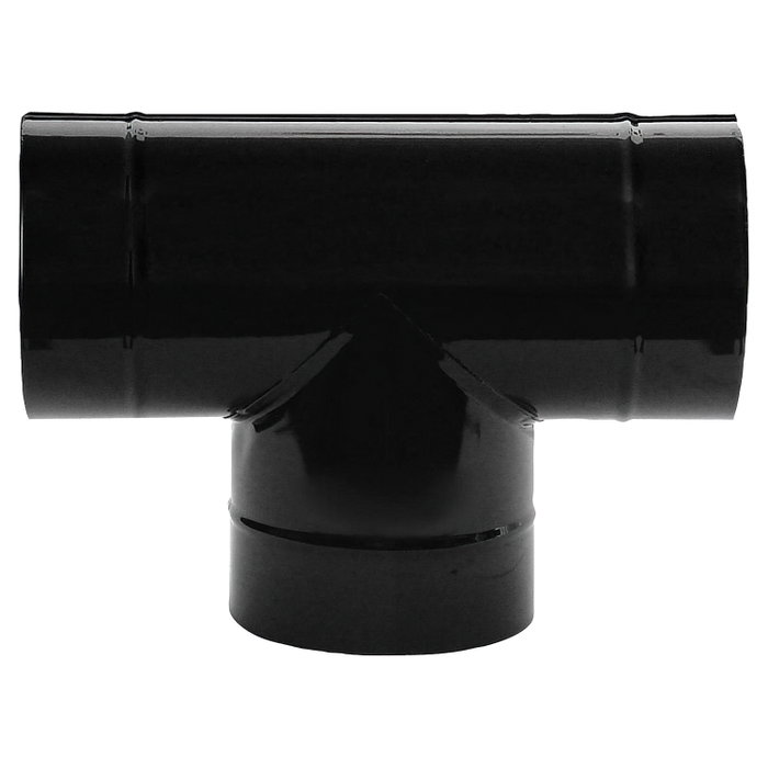 WOLFPACK LINEA PROFESIONAL Raccord coudé noir vitrifié 120 mm 90° WOLFPACK LINEA PROFESIONAL Raccord coudé noir vitrifié 120 mm 90°