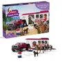 Schleich 42705 - Horse Club Pick-up et Remorque Équestre avec Accessoires pour Chevaux, Jouet pour Enfant 3 ans et plus