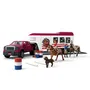 Schleich 42705 - Horse Club Pick-up et Remorque Équestre avec Accessoires pour Chevaux, Jouet pour Enfant 3 ans et plus