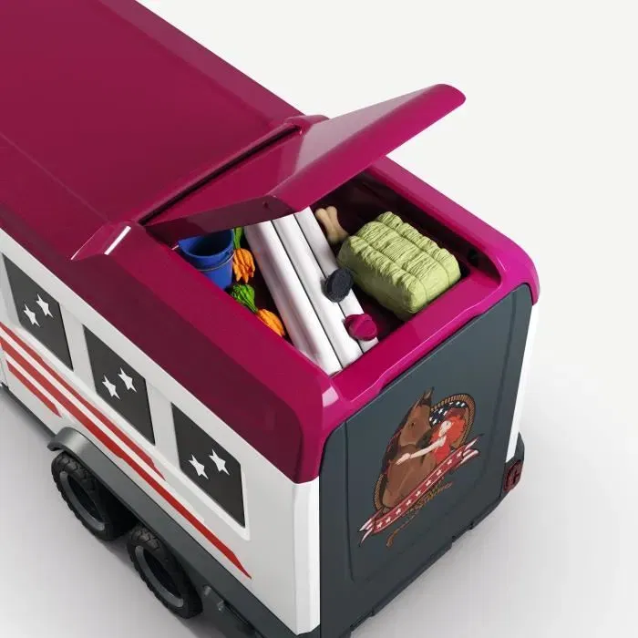 Schleich 42705 - Horse Club Pick-up et Remorque Équestre avec Accessoires pour Chevaux, Jouet pour Enfant 3 ans et plus Schleich 42705 - Horse Club Pick-up et Remorque Équestre avec Accessoires pour Chevaux, Jouet pour Enfant 3 ans et plus