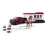 Schleich 42705 - Horse Club Pick-up et Remorque Équestre avec Accessoires pour Chevaux, Jouet pour Enfant 3 ans et plus