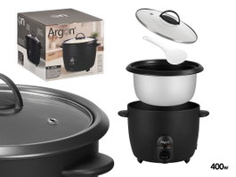 Argon Olla Arrocera Électrique Noir Mat 1L 400W 26.5x23x21.5 cm (Set de 6)