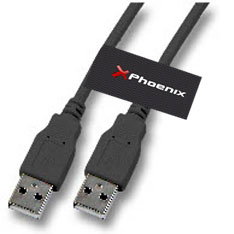 Phoenix technologies Câble USB mâle à mâle 3 m
