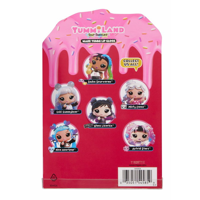 Yummiland Lip Gloss Doll Sour Sweeties - Astrid Stars Yummiland Lip Gloss Doll Sour Sweeties - Astrid Stars