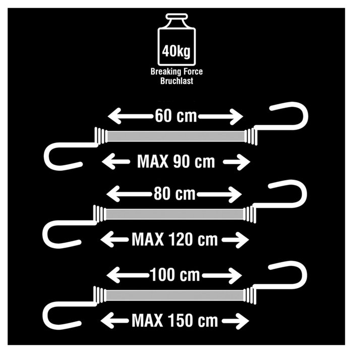 Master Lock Lot de 6 poulpes de sécurité avec crochets à double fil de fer Master Lock Lot de 6 poulpes de sécurité avec crochets à double fil de fer