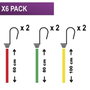 Master Lock Lot de 6 poulpes de sécurité avec crochets à double fil de fer
