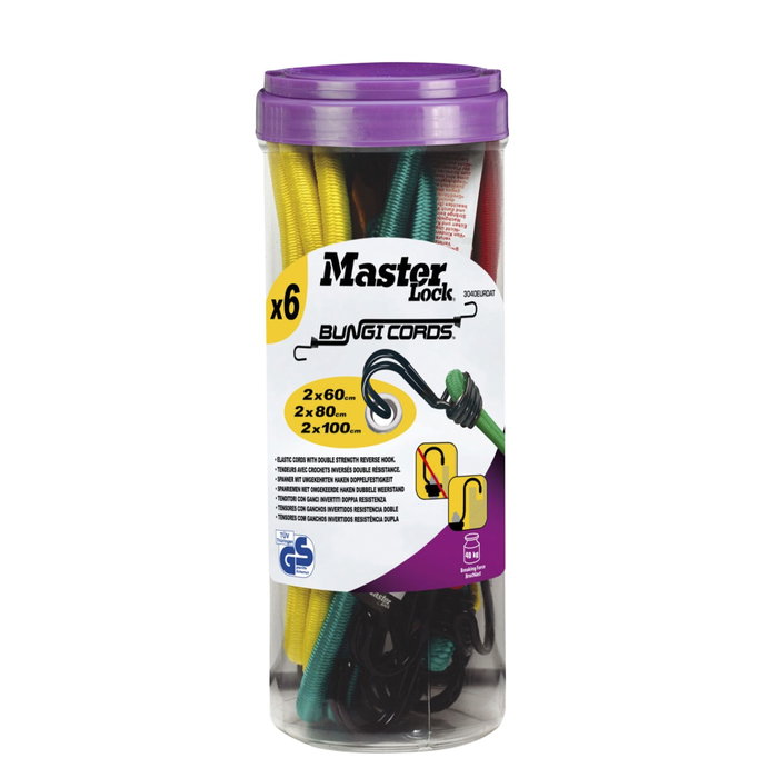 Master Lock Lot de 6 poulpes de sécurité avec crochets à double fil de fer Master Lock Lot de 6 poulpes de sécurité avec crochets à double fil de fer