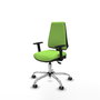 PIQUERAS Y CRESPO Chaise Elche Asynchrone Tissu Vert pistache Structure chromée