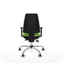 PIQUERAS Y CRESPO Chaise Elche Asynchrone Tissu Vert pistache Structure chromée
