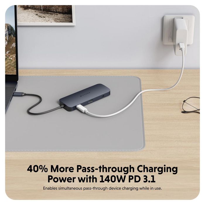 Hyper Hub USB-C 10-en-1 140W PD3.1 HDMI RJ45 SD/MicroSD 3.5mm Hyper Hub USB-C 10-en-1 140W PD3.1 HDMI RJ45 SD/MicroSD 3.5mm