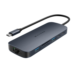 Hyper Hub USB-C 10-en-1 140W PD3.1 HDMI RJ45 SD/MicroSD 3.5mm