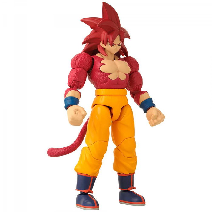 Bandai Dragon Stars Figurine SS4 Goku Daima – Action Figure Articulée 17 Points, avec Mains Interchangeables