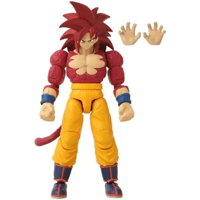 Bandai Figurine Dragon Stars Super Saiyan 4 Goku Dragon Ball Daima - 17 cm, 16 Points d'Articulation avec Accessoires - Réf. 40737 Bandai Figurine Dragon Stars Super Saiyan 4 Goku Dragon Ball Daima - 17 cm, 16 Points d'Articulation avec Accessoires - Réf. 40737