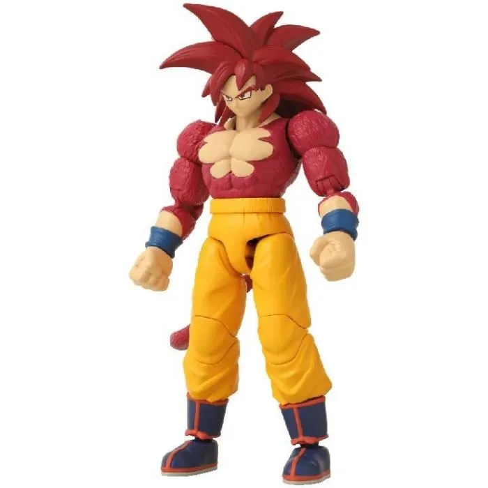 Bandai Figurine Dragon Stars Super Saiyan 4 Goku Dragon Ball Daima - 17 cm, 16 Points d'Articulation avec Accessoires - Réf. 40737 Bandai Figurine Dragon Stars Super Saiyan 4 Goku Dragon Ball Daima - 17 cm, 16 Points d'Articulation avec Accessoires - Réf. 40737